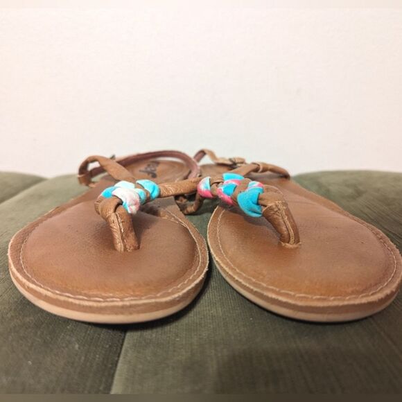 Reef Mayan Sunlight Leather Sandals - Picture 3 of 9